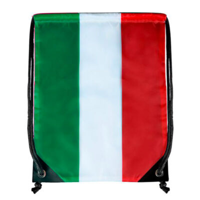 Sacchetta nylon con tricolore italiano