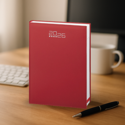 Scopri l’agenda giornaliera 21x29,7 con rubrica telefonica e quadranti imbottiti. Elegante e pratica, perfetta per pianificare ogni giornata.
