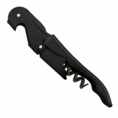 Cavatappi in acciaio inox total black dal design elegante e discreto.