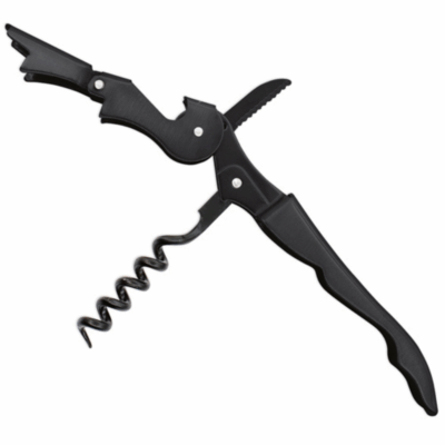 Cavatappi in acciaio inox total black dal design elegante e discreto.