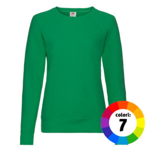 Felpa donna raglan leggera per comfort e freschezza