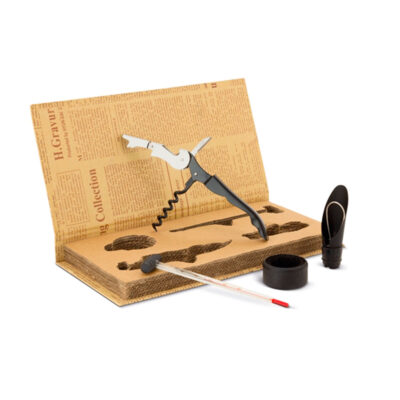 indispensabile set vino in cartone