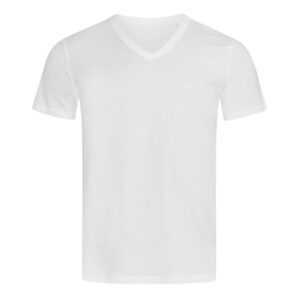 Maglia uomo ben collo v bianca