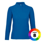 Polo donna maniche lunghe 180 gr per comfort e stile