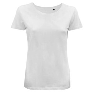 splendida t-shirt donna in cotone organico bianco